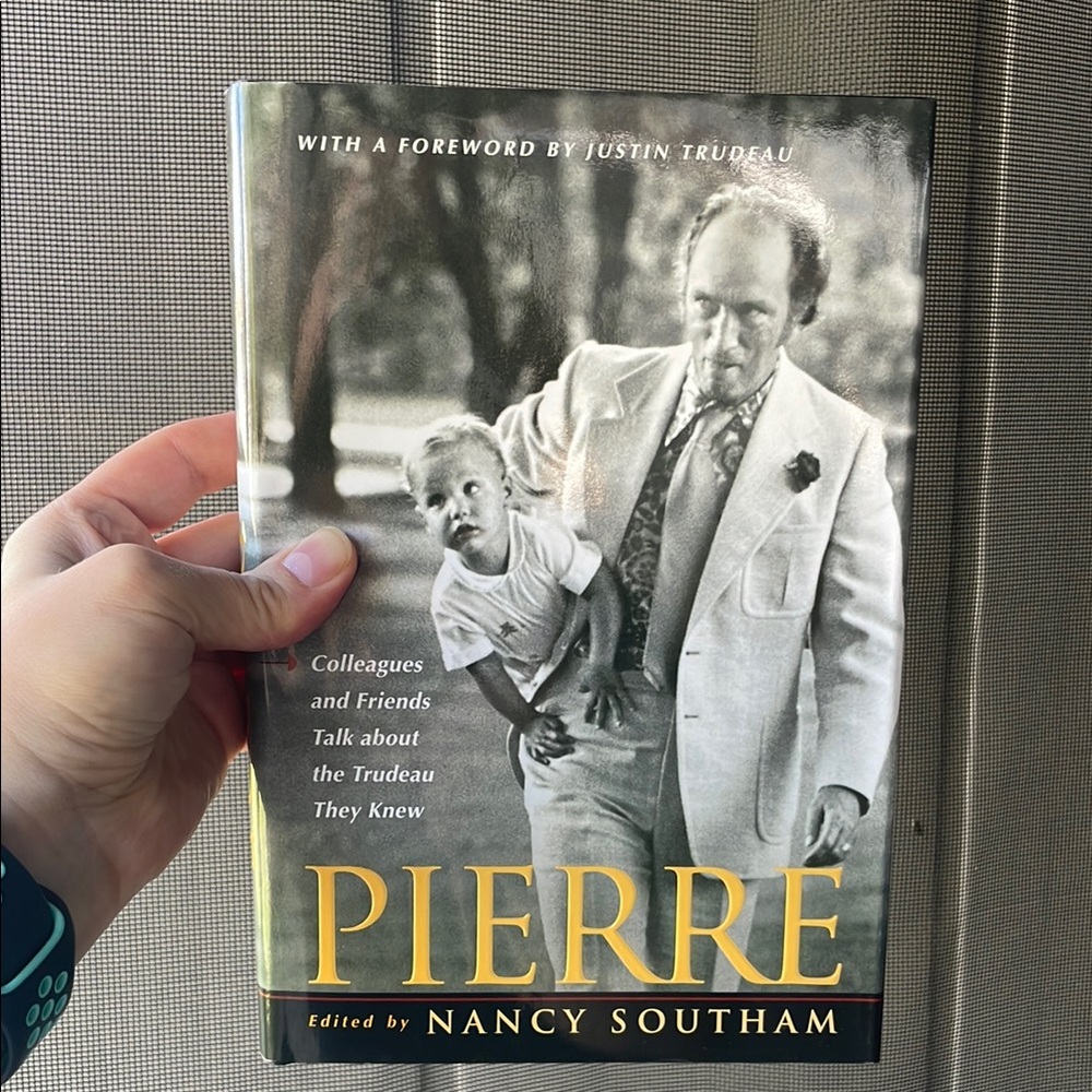 Vintage 2005 Biography Hardcover Pierre Book with Foreword by Justin Trudeau